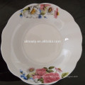 placa de sopa de porcelana blanca de estilo chino